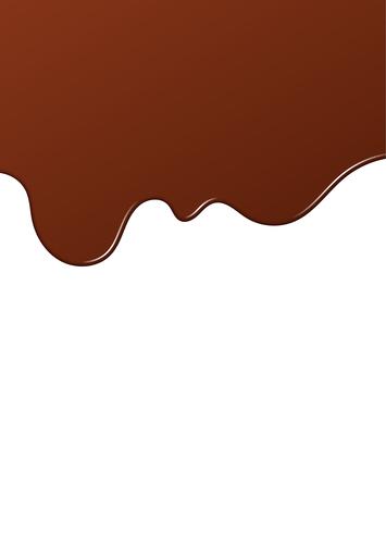 Cioccolato liquido o vernice marrone. Illustrazione vettoriale