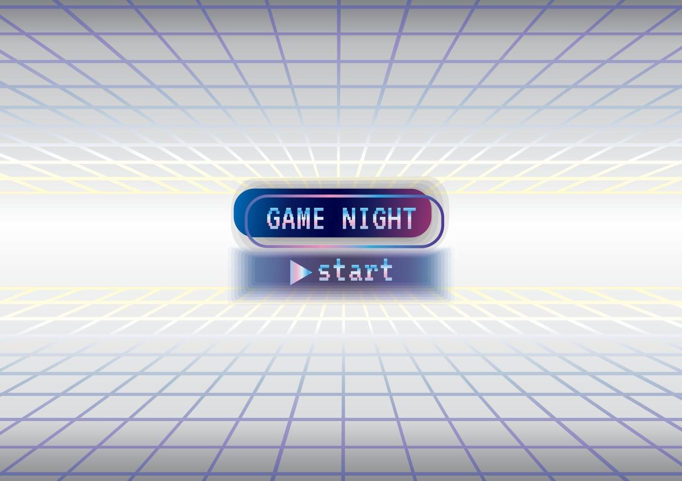 icona del gioco notte di gioco su sfondo bianco vettore