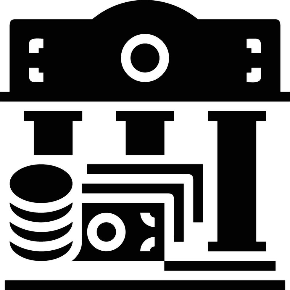 banca finanza icona simbolo vettore Immagine. illustrazione di il moneta scambio investimento finanziario Salvataggio banca design Immagine