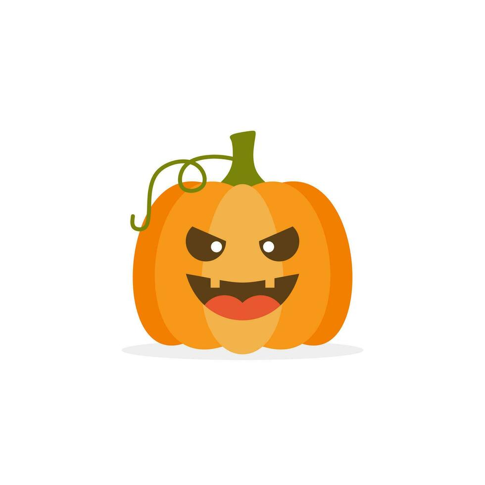 Halloween zucche o Jack o'lantern piatto design vettore illustrazione