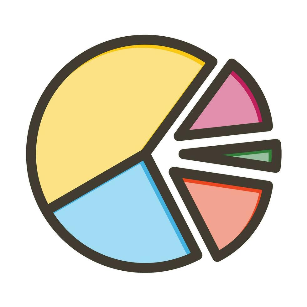 torta grafico vettore di spessore linea pieno colori icona per personale e commerciale uso.