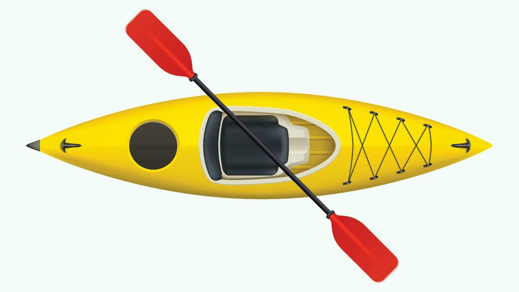 kayak isolato su bianca vettore