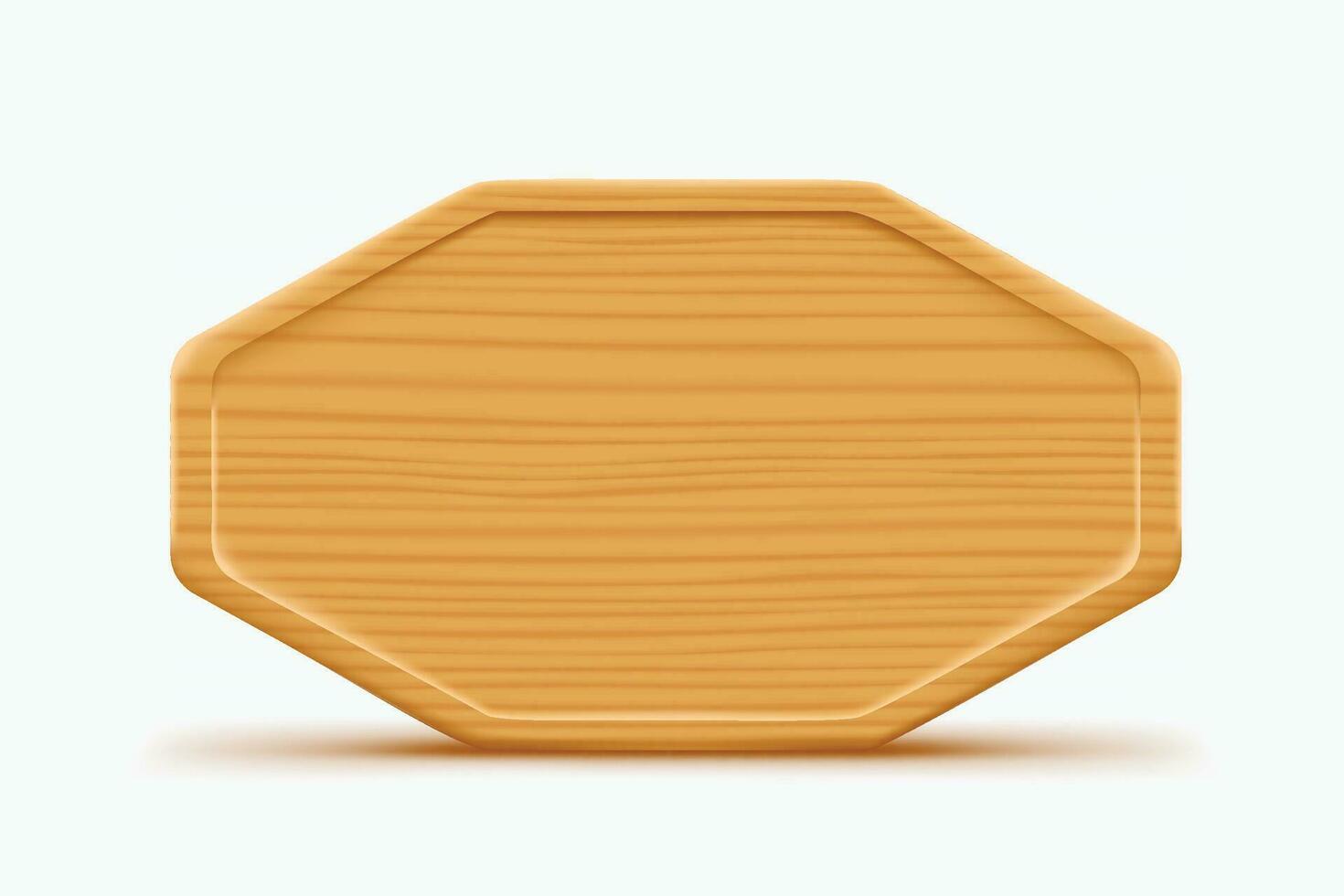 tavola di legno su bianco vettore