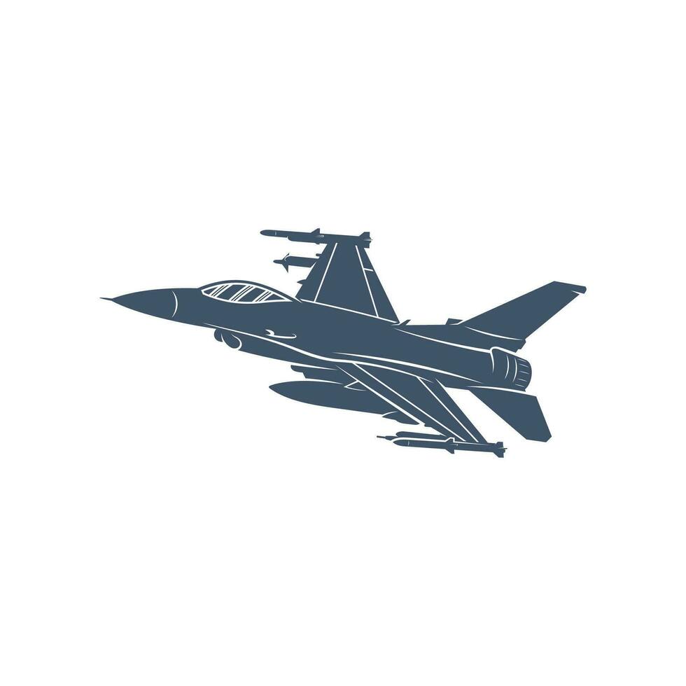 militare aereo vettore illustrazione design. combattente getti logo design modello.