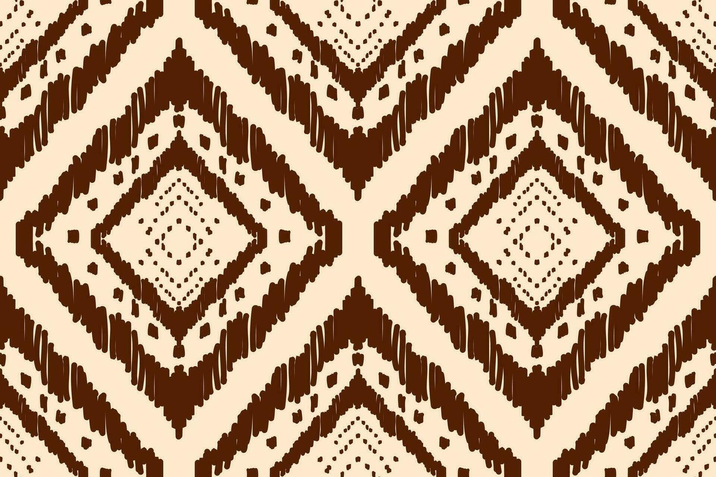 bella arte ikat astratta etnica. motivo kasuri senza cuciture in stile tribale, ricamo popolare e stile messicano. stampa di ornamenti d'arte geometrica azteca. design per moquette, carta da parati, abbigliamento, avvolgimento, tessuto. vettore