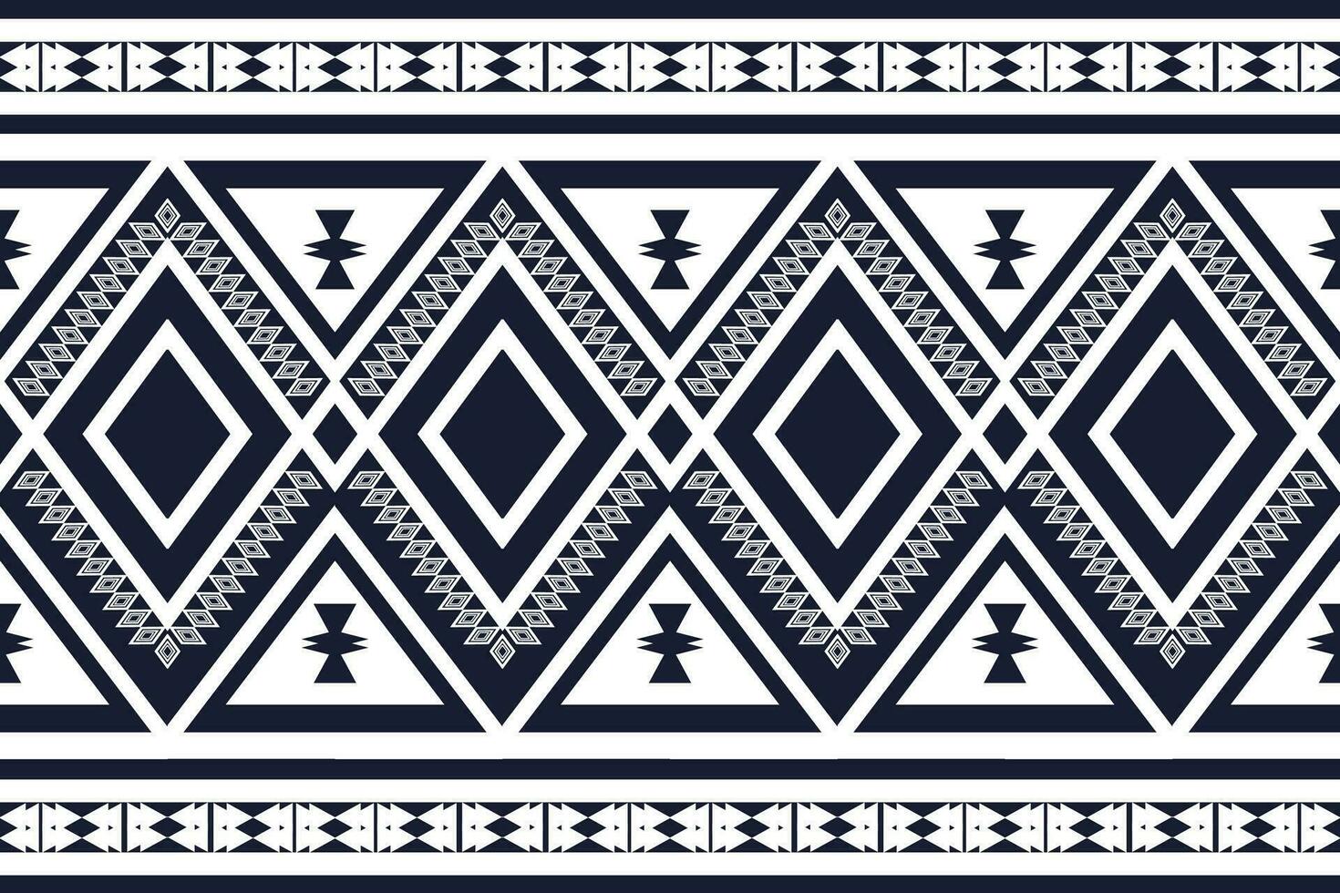 modello etnico geometrico design tradizionale per sfondo, moquette, carta da parati, abbigliamento, avvolgimento, batik, tessuto, sarong, illustrazione vettoriale stile ricamo.