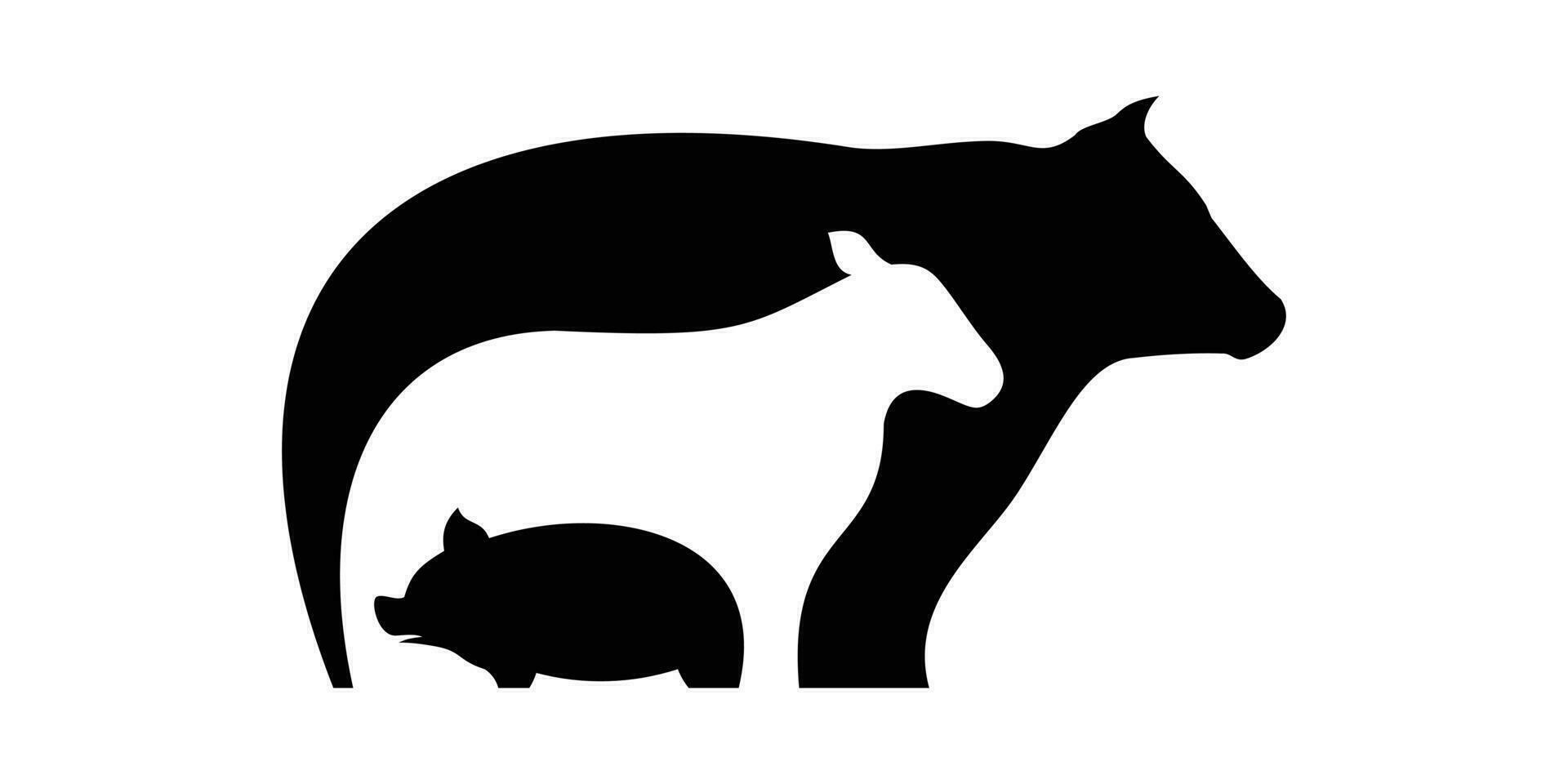logo design elemento azienda agricola icona vettore ispirazione