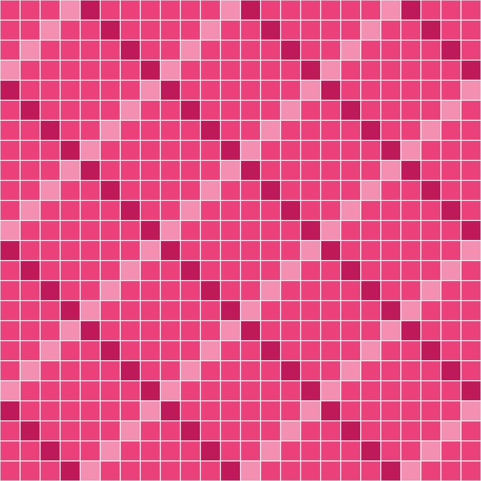 rosa piastrella sfondo, mosaico piastrella sfondo, piastrella sfondo, senza soluzione di continuità modello, mosaico senza soluzione di continuità modello, mosaico piastrelle struttura o sfondo. bagno parete piastrelle, nuoto piscina piastrelle. vettore