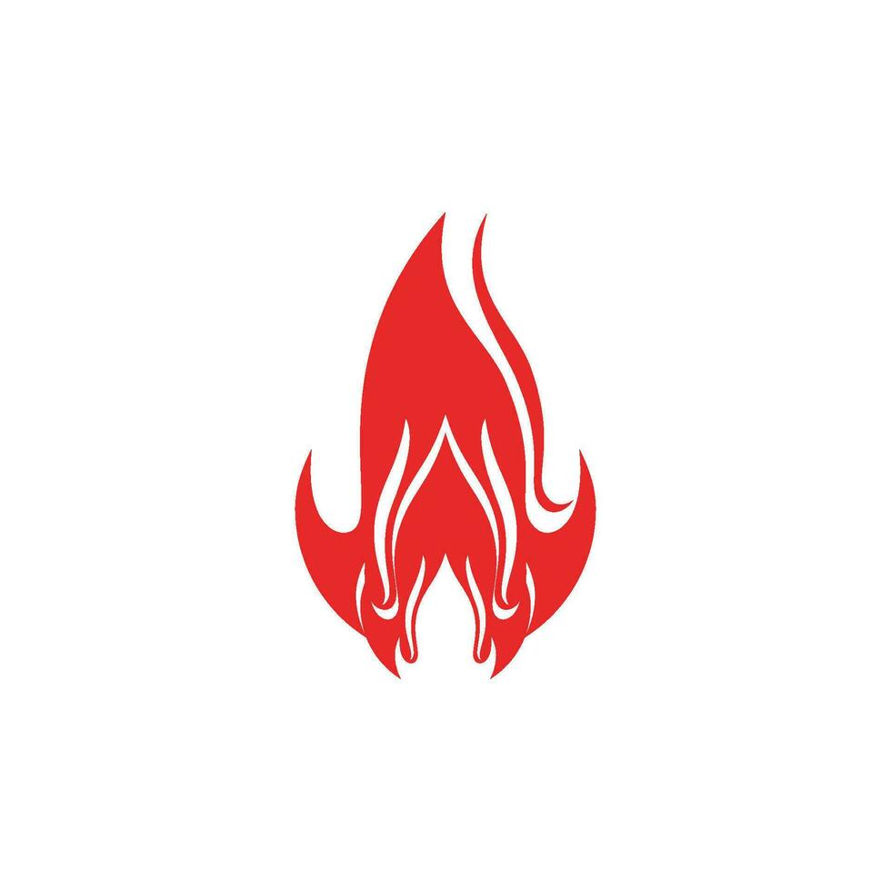 disegno di illustrazione vettoriale di fiamma di fuoco