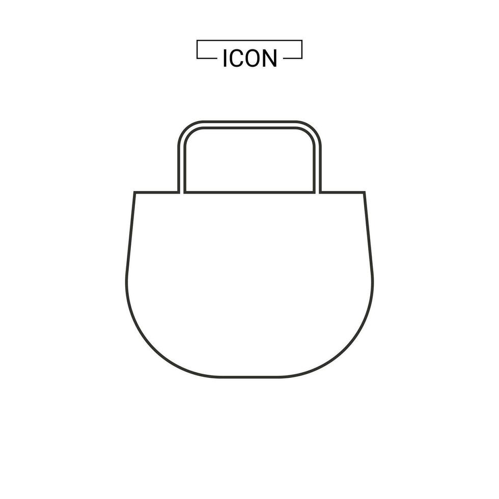 shopping Borsa icona simbolo grafico ricorso vettore