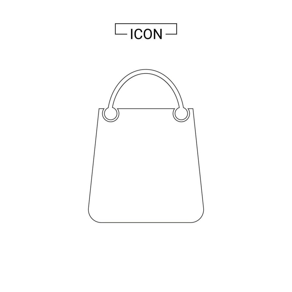 shopping Borsa icona simbolo grafico ricorso vettore