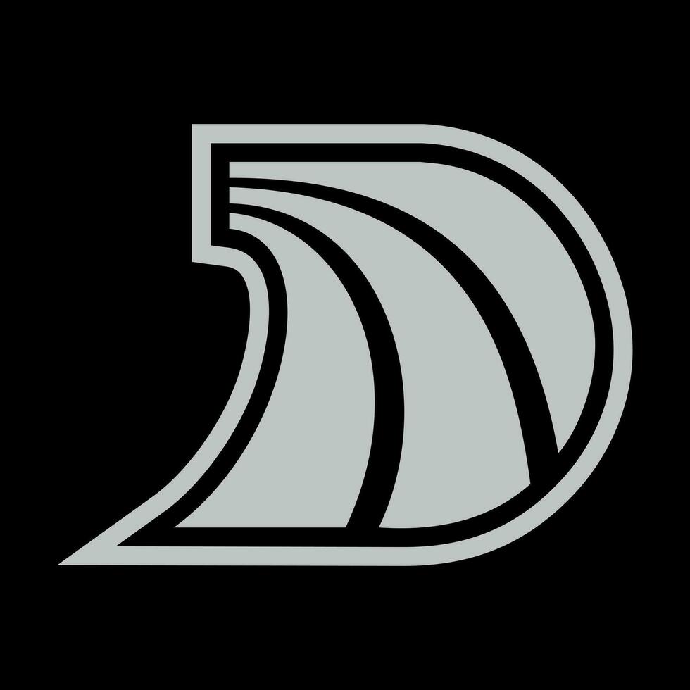 il logo per il onda D quantistico computer vettore
