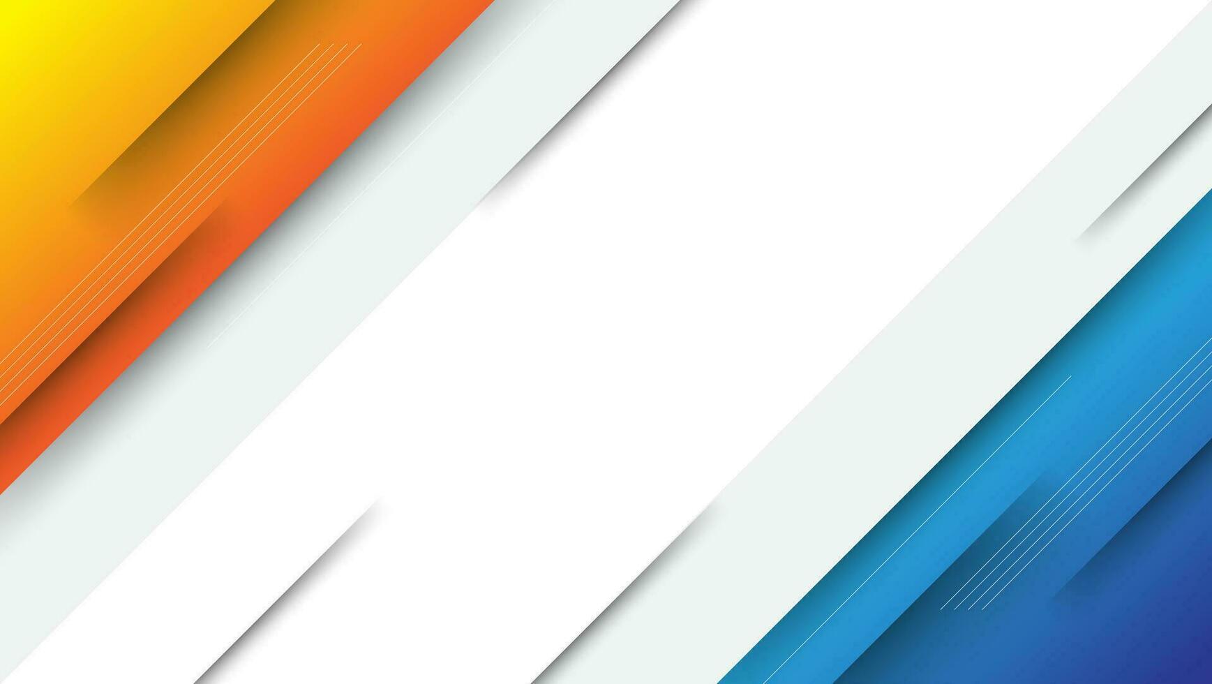 astratto blu e arancia sfondo con diagonale forme composizione. vettore illustrazione