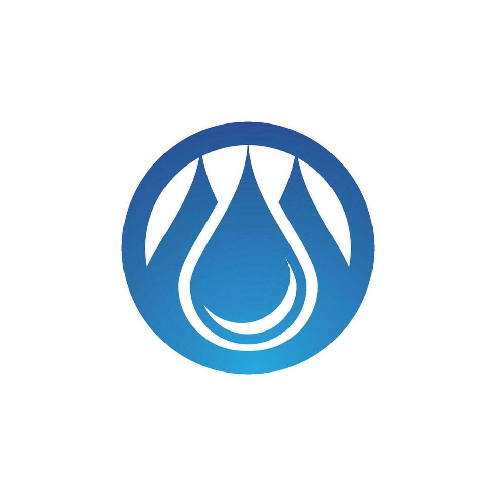 modello di logo goccia d'acqua vettore