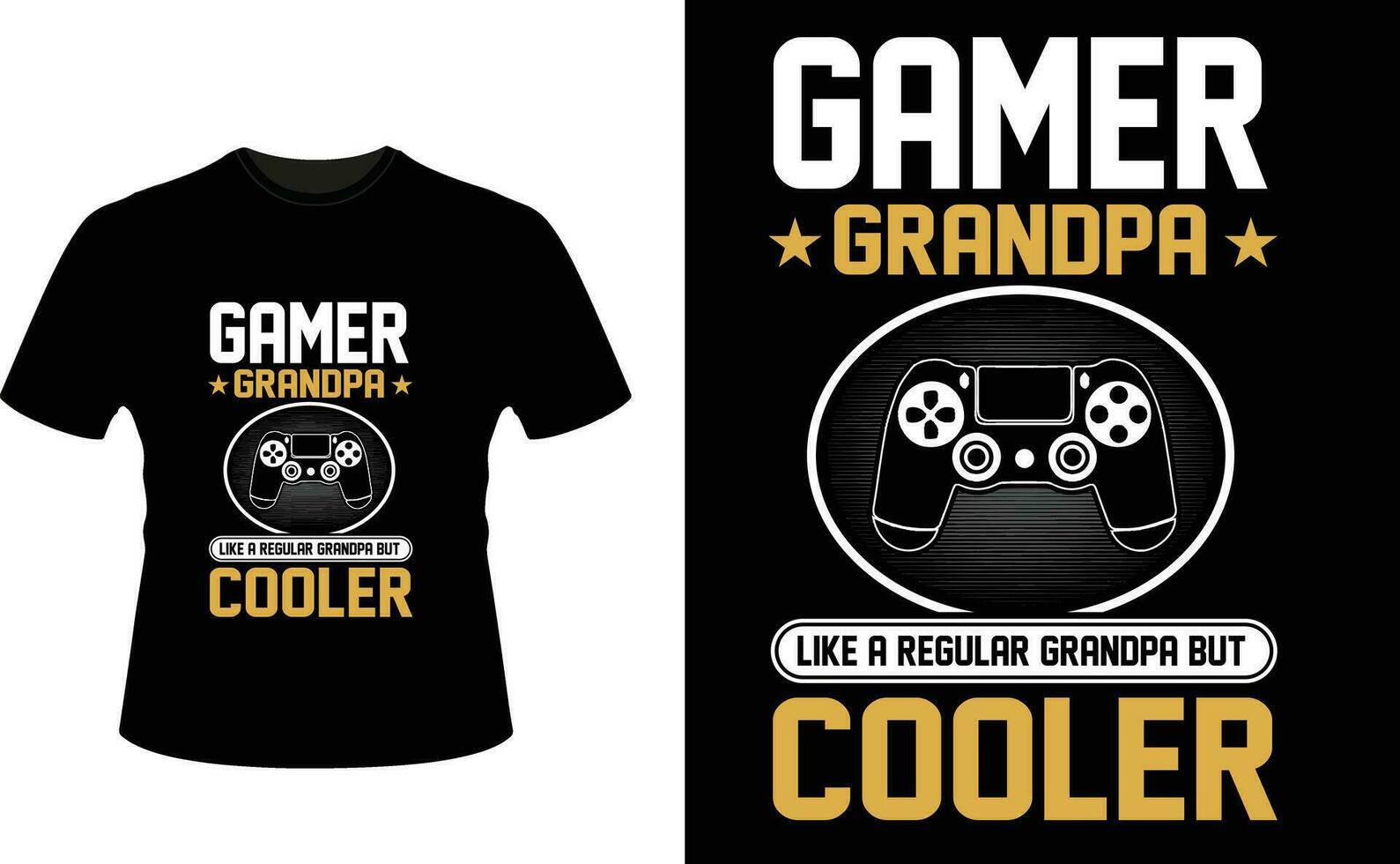 gamer Nonno piace un' regolare Nonno ma più fresco o nonno maglietta design o nonno giorno t camicia design vettore