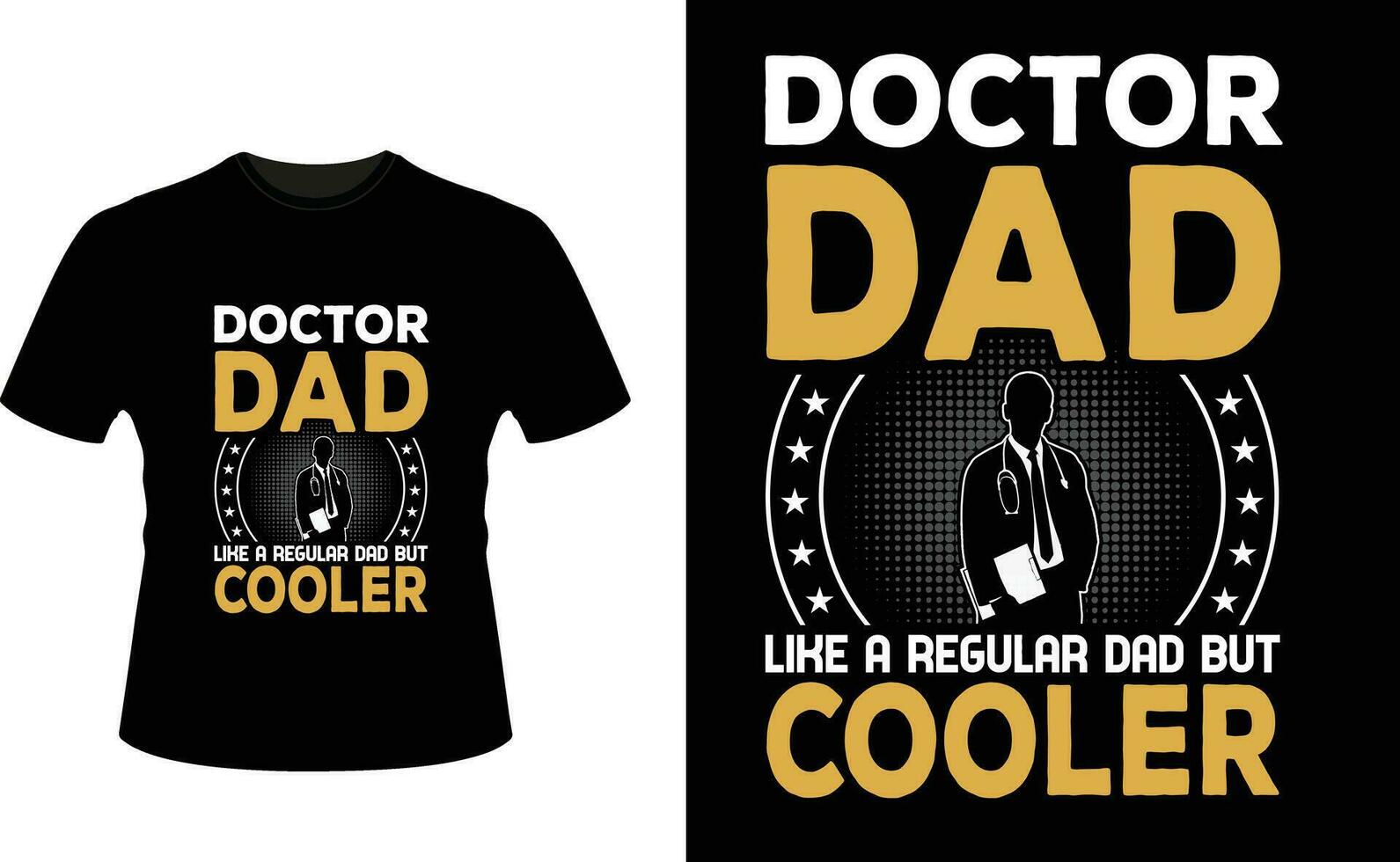 medico papà piace un' regolare papà ma più fresco o papà papà maglietta design o padre giorno t camicia design vettore