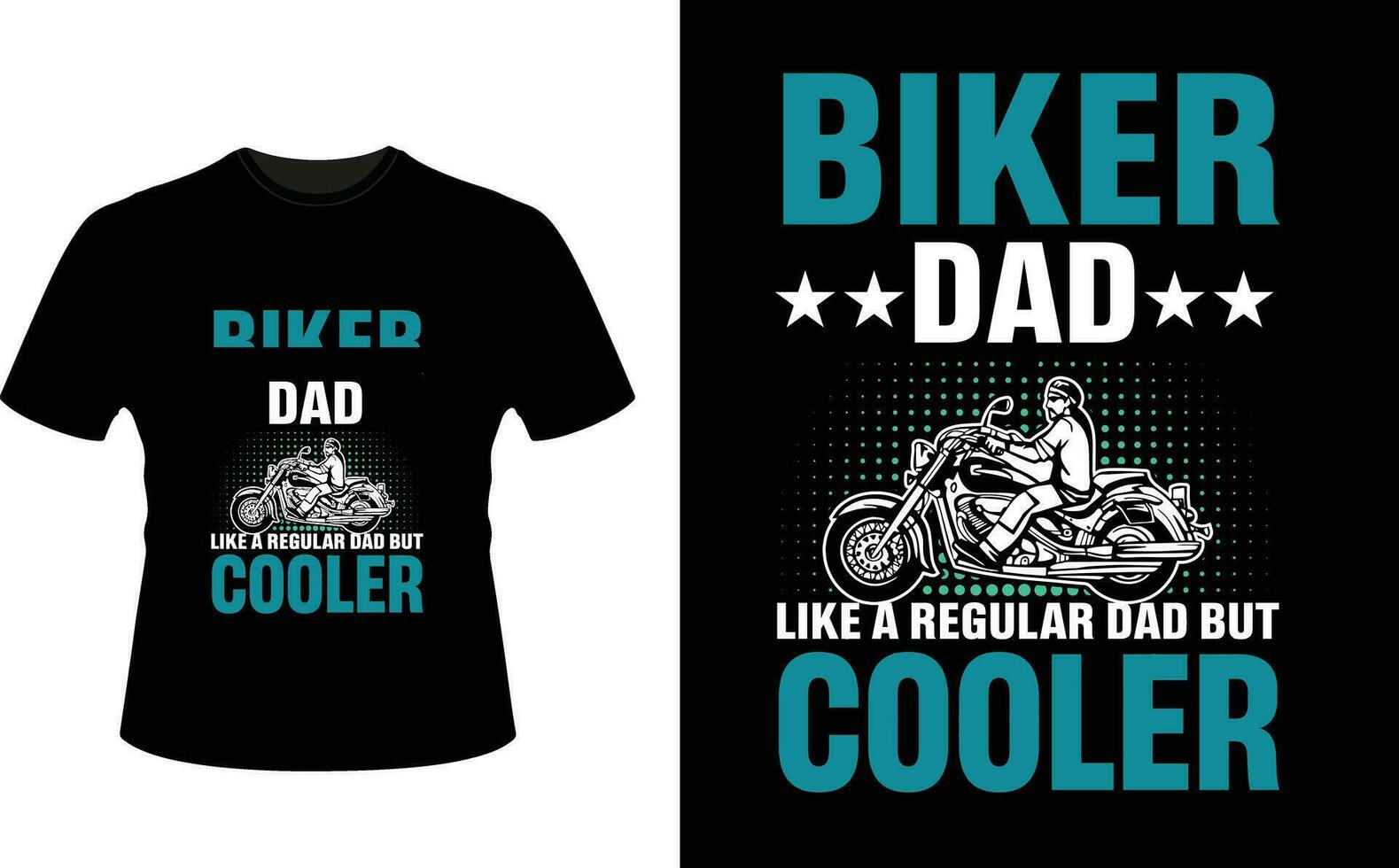 motociclista papà piace un' regolare papà ma più fresco o papà papà maglietta design o padre giorno t camicia design vettore