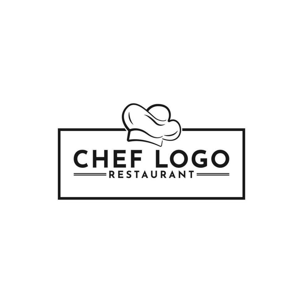 capocuoco e ristorante logo design vettore