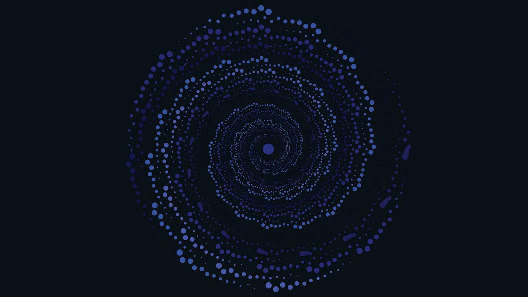 astratto vortice spirale diverso colore il giro sfondo nel buio blu. Questo creativo stile sfondo volontà rendere il tuo progetto Di Più sbalorditivo e interessante. vettore