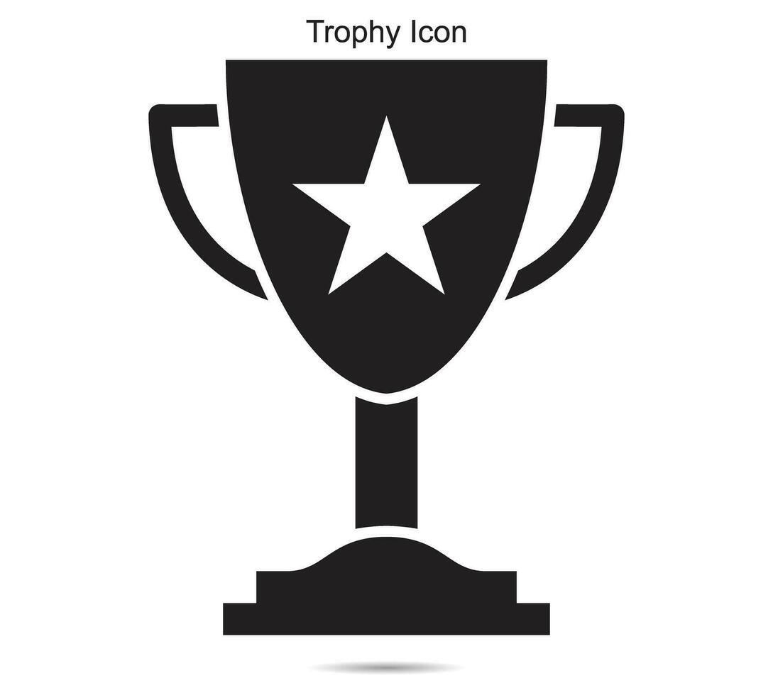 trofeo icona, vettore illustrazione.