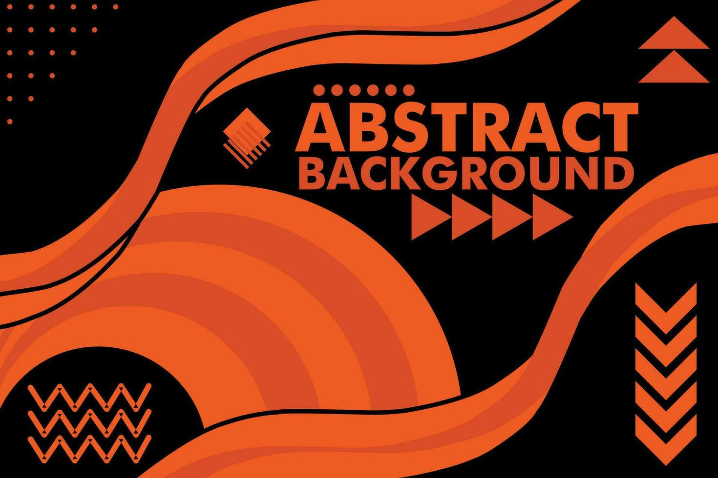ilustration vettore di astratto rettangolo arancia e nero stile sfondo design gratuito vettore