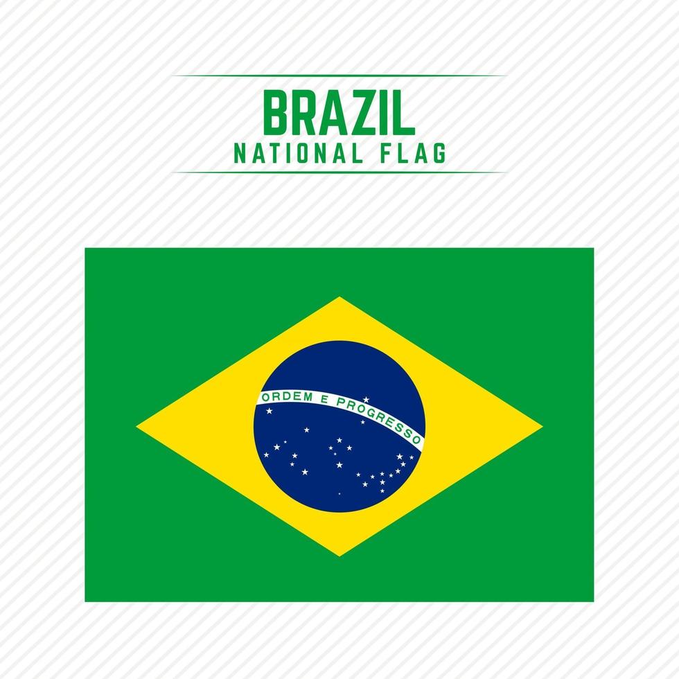 bandiera nazionale del brasile vettore