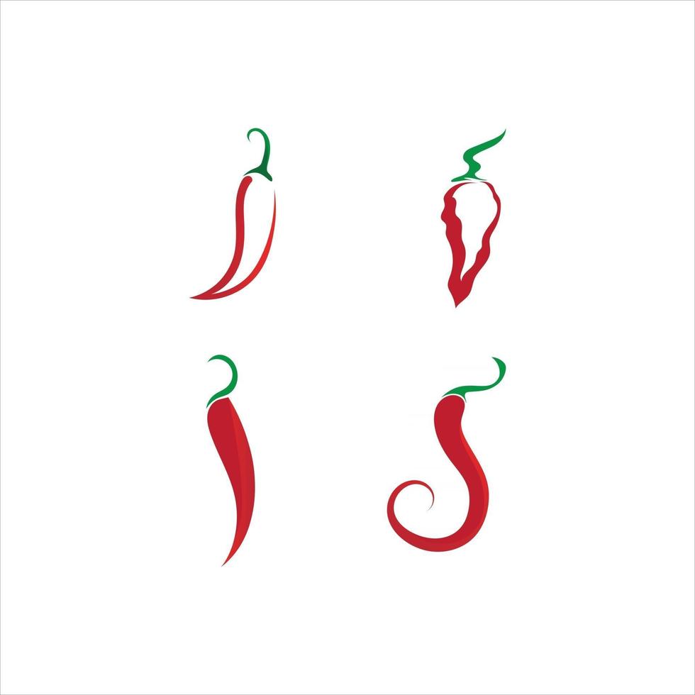 illustrazione vettoriale icona peperoncino naturale rosso caldo