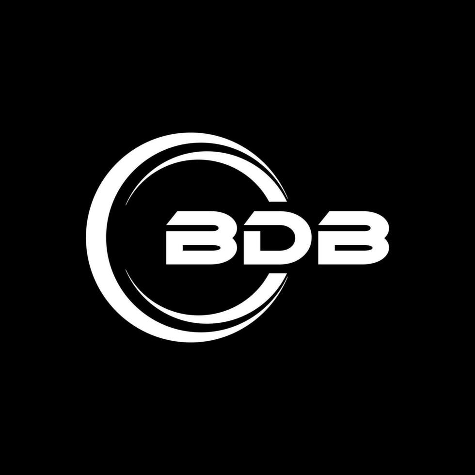 bdb logo disegno, ispirazione per un' unico identità. moderno eleganza e creativo design. filigrana il tuo successo con il Impressionante Questo logo. vettore