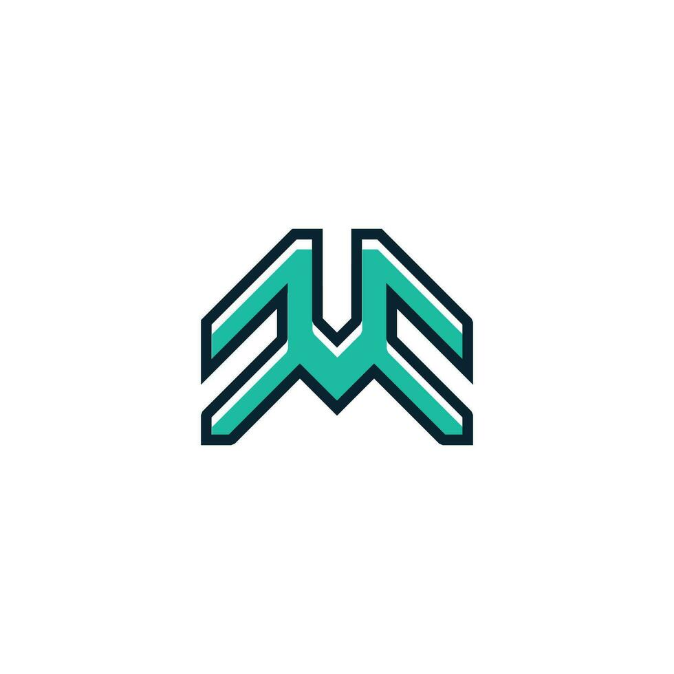 lettera m logo design elemento vettore con creativo semplice idea