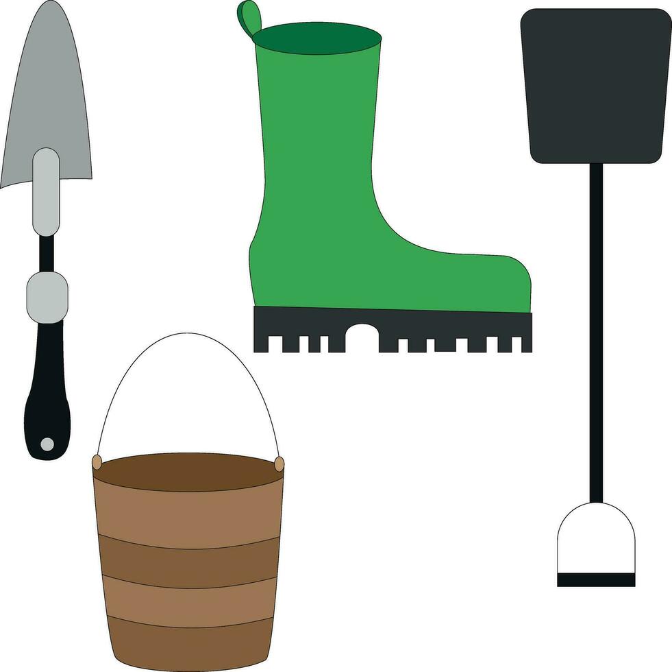 colorato adorabile azienda agricola clipart fascio nel cartone animato stile per agricoltori e bambini chi amore azienda agricola vita e nazione vita vettore