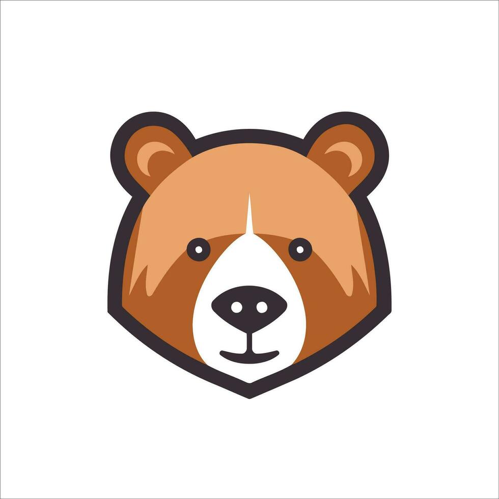 Questo carino orso logo nel vettore illustrazione Aggiunge un' toccare di fascino e cordialità per qualunque design progetto.