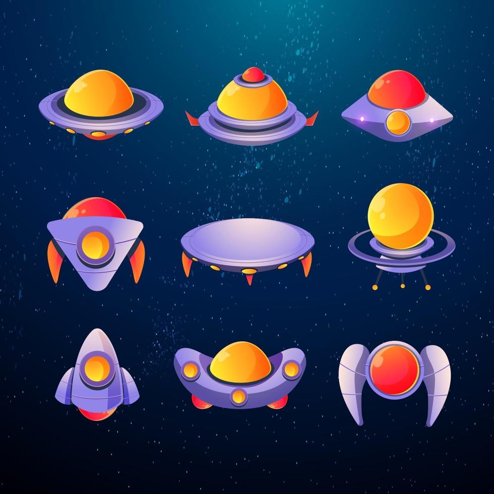 icona ufo colorata vettore