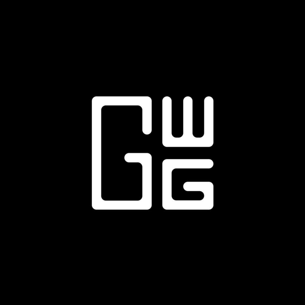 gwg lettera logo vettore disegno, gwg semplice e moderno logo. gwg lussuoso alfabeto design
