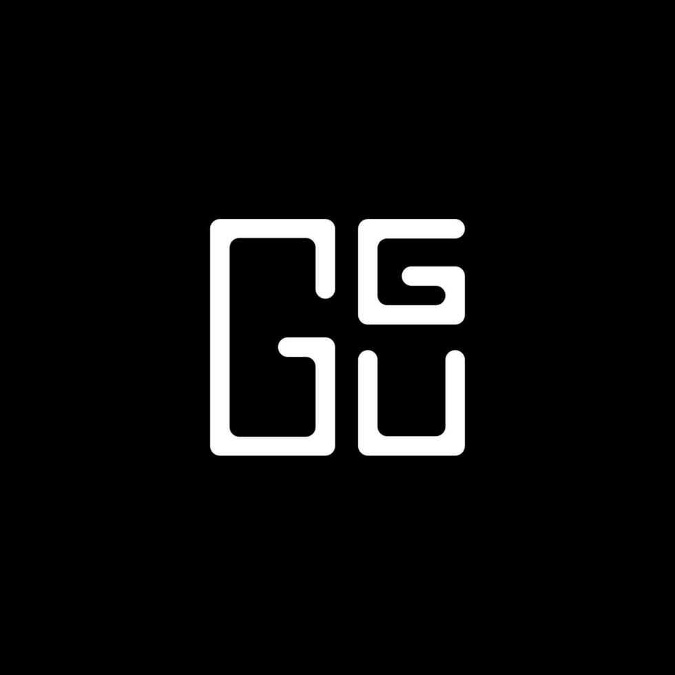 ggu lettera logo vettore disegno, ggu semplice e moderno logo. ggu lussuoso alfabeto design