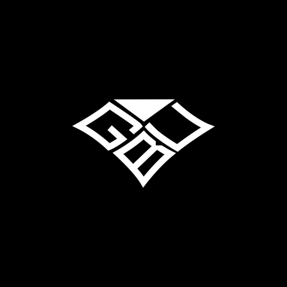 gbu lettera logo vettore disegno, gbu semplice e moderno logo. gbu lussuoso alfabeto design