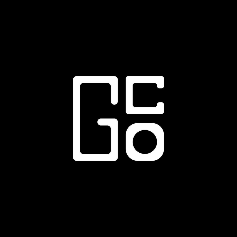 gco lettera logo vettore disegno, gco semplice e moderno logo. gco lussuoso alfabeto design