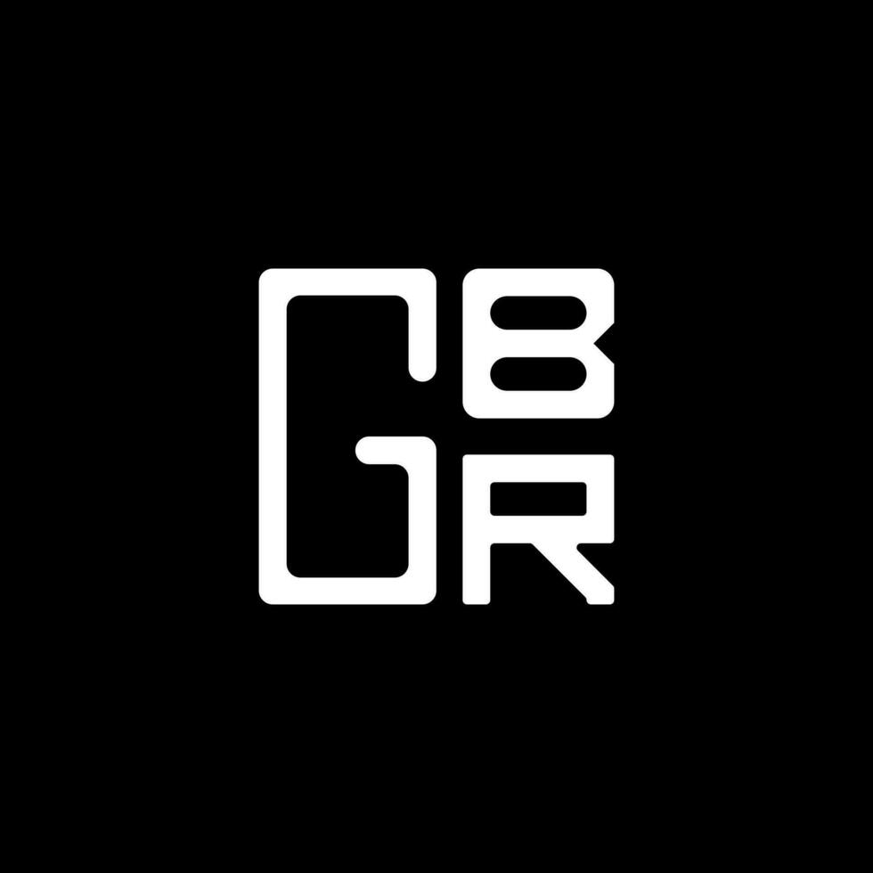 gbr lettera logo vettore disegno, gbr semplice e moderno logo. gbr lussuoso alfabeto design
