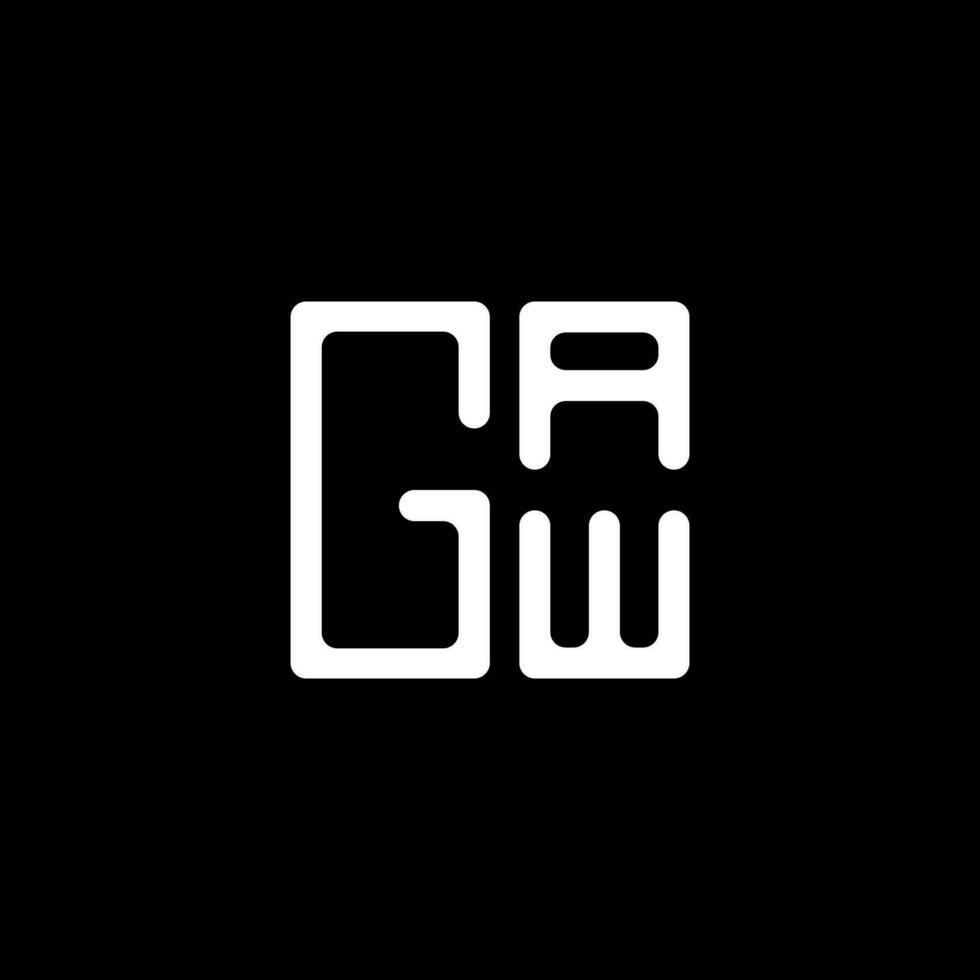 gaw lettera logo vettore disegno, gaw semplice e moderno logo. gaw lussuoso alfabeto design