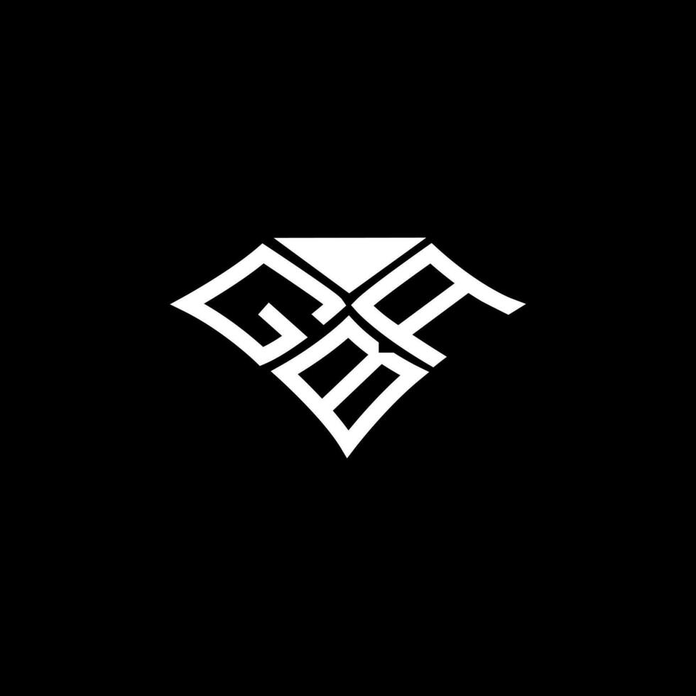 gba lettera logo vettore disegno, gba semplice e moderno logo. gba lussuoso alfabeto design