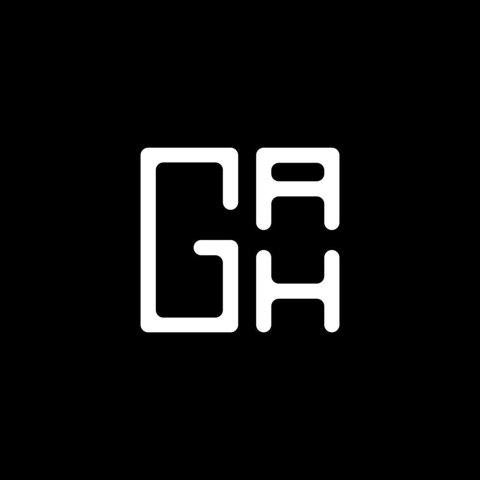 gah lettera logo vettore disegno, gah semplice e moderno logo. gah lussuoso alfabeto design