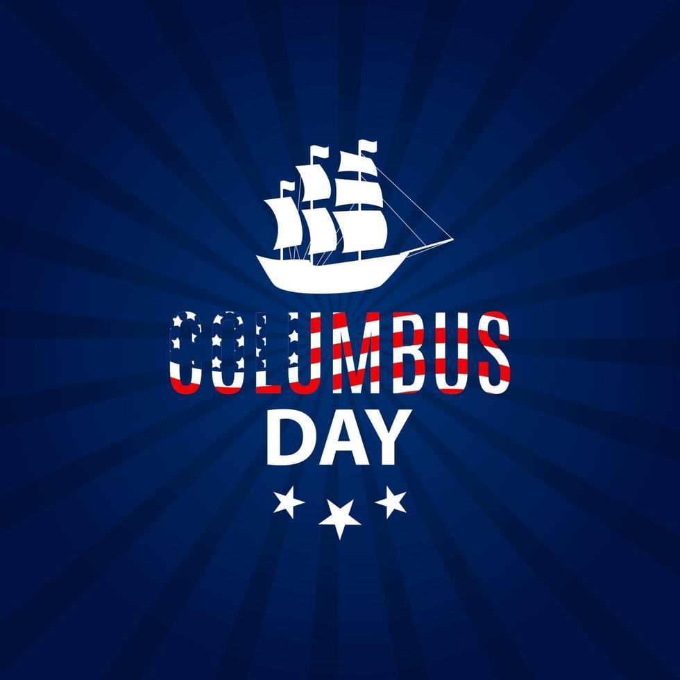 illustrazione vettoriale di Columbus Day