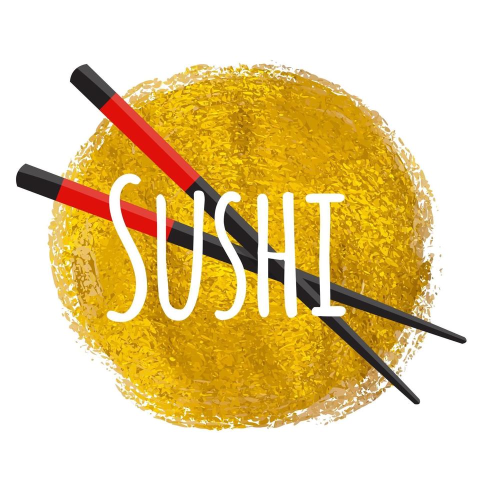 icona di sushi. cibo tradizionale giapponese. illustrazione vettoriale