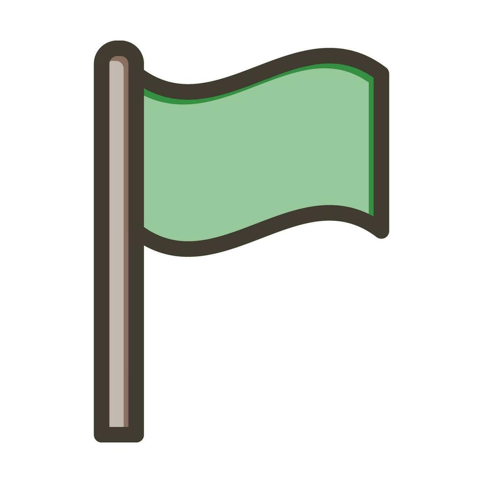bandiera vettore di spessore linea pieno colori icona per personale e commerciale uso.