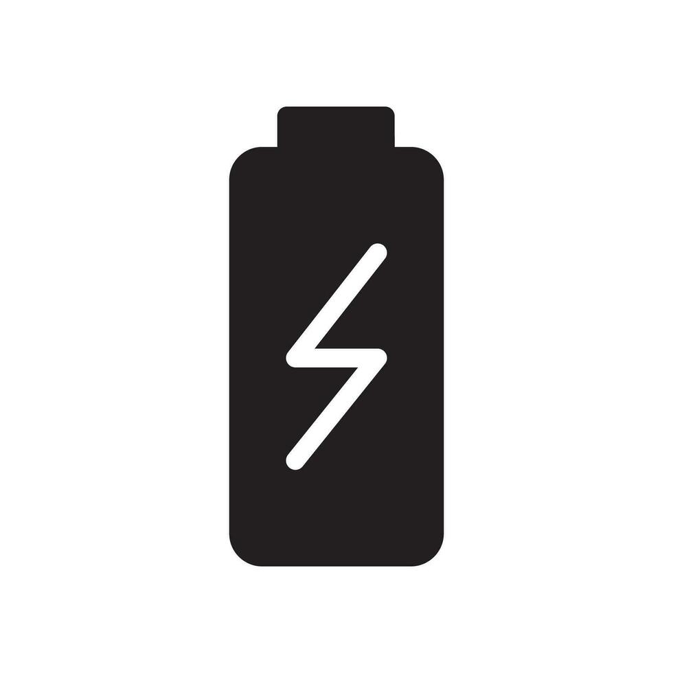 batteria caricabatterie elettrico batteria icona vettore design illustrazione