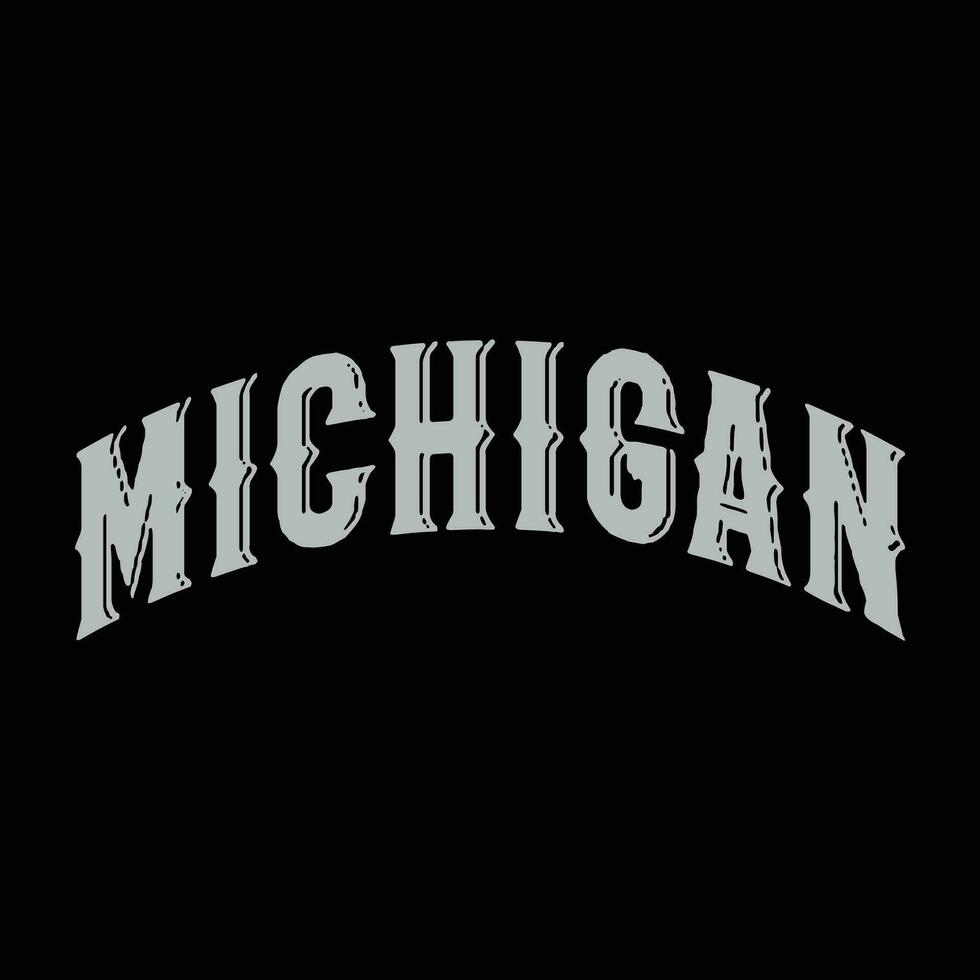 Michigan tipografia disegni vettore