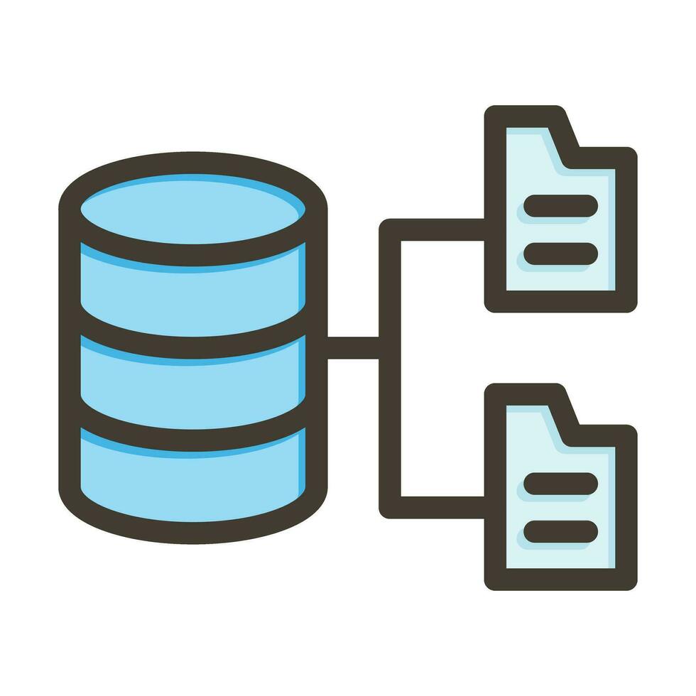 dati Conservazione vettore di spessore linea pieno colori icona per personale e commerciale uso.