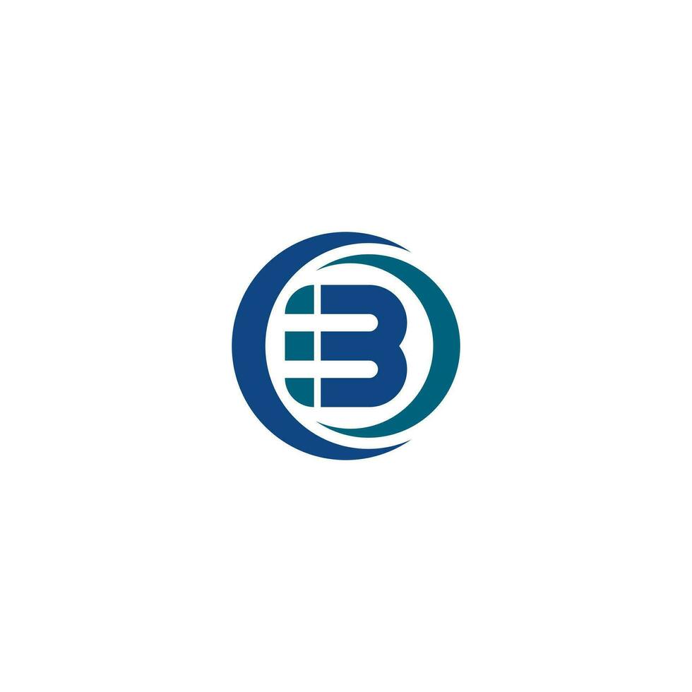 lettera B logo vettore. semplice e moderno. vettore