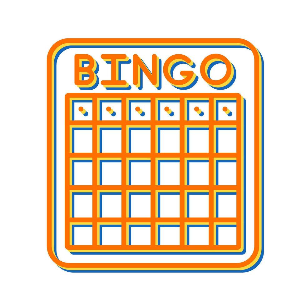 icona del vettore bingo