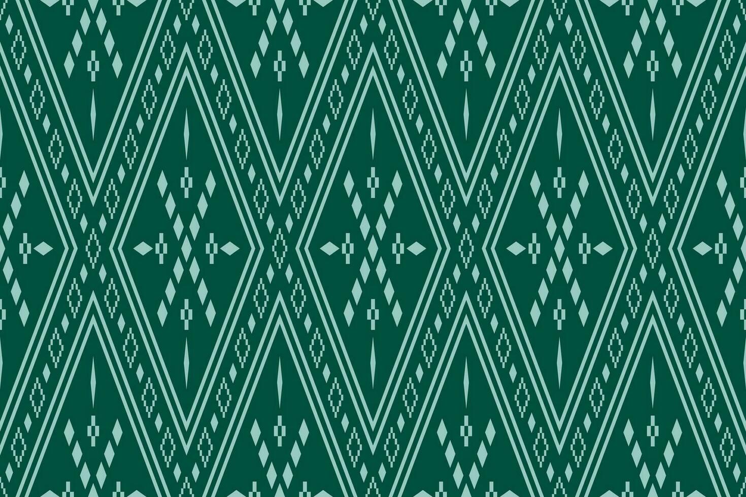 verde attraversare punto colorato geometrico tradizionale etnico modello ikat senza soluzione di continuità modello confine astratto design per tessuto Stampa stoffa vestito tappeto le tende e sarong azteco africano indiano indonesiano vettore