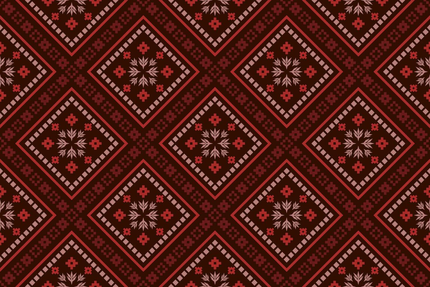 attraversare punto colorato geometrico tradizionale etnico modello ikat senza soluzione di continuità modello astratto design per tessuto Stampa stoffa vestito tappeto le tende e sarong azteco africano indiano indonesiano vettore